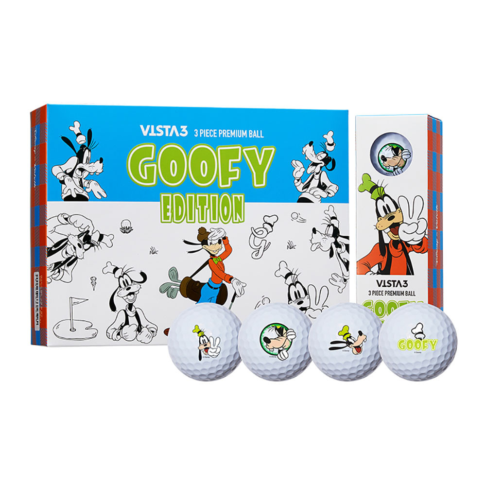 Volvik Vista 3 Disney Goofy Edition Golf Balls - 1 Dozen - Maple